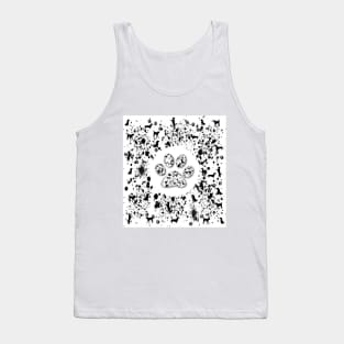 Dog Lovers Pattern Tank Top